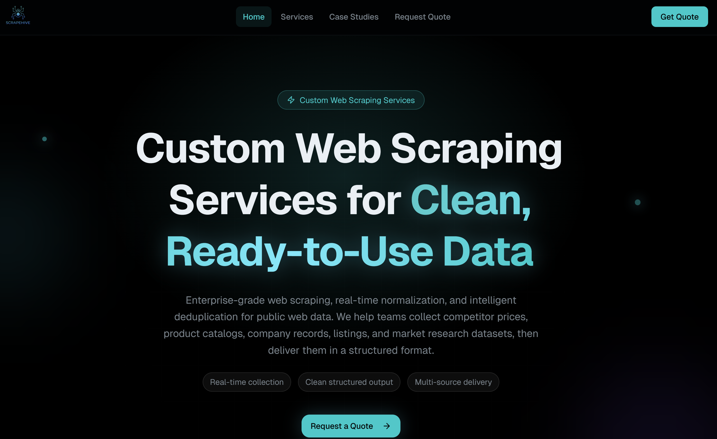ScrapeHive SaaS Website